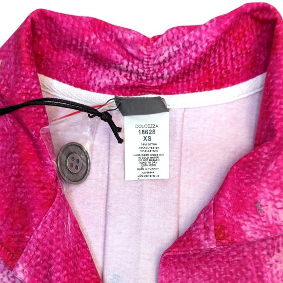 Simply Art by Dolcezza Multicolor Floral-Print Blazer Size Women's Extra Small - Picture 3 of 4